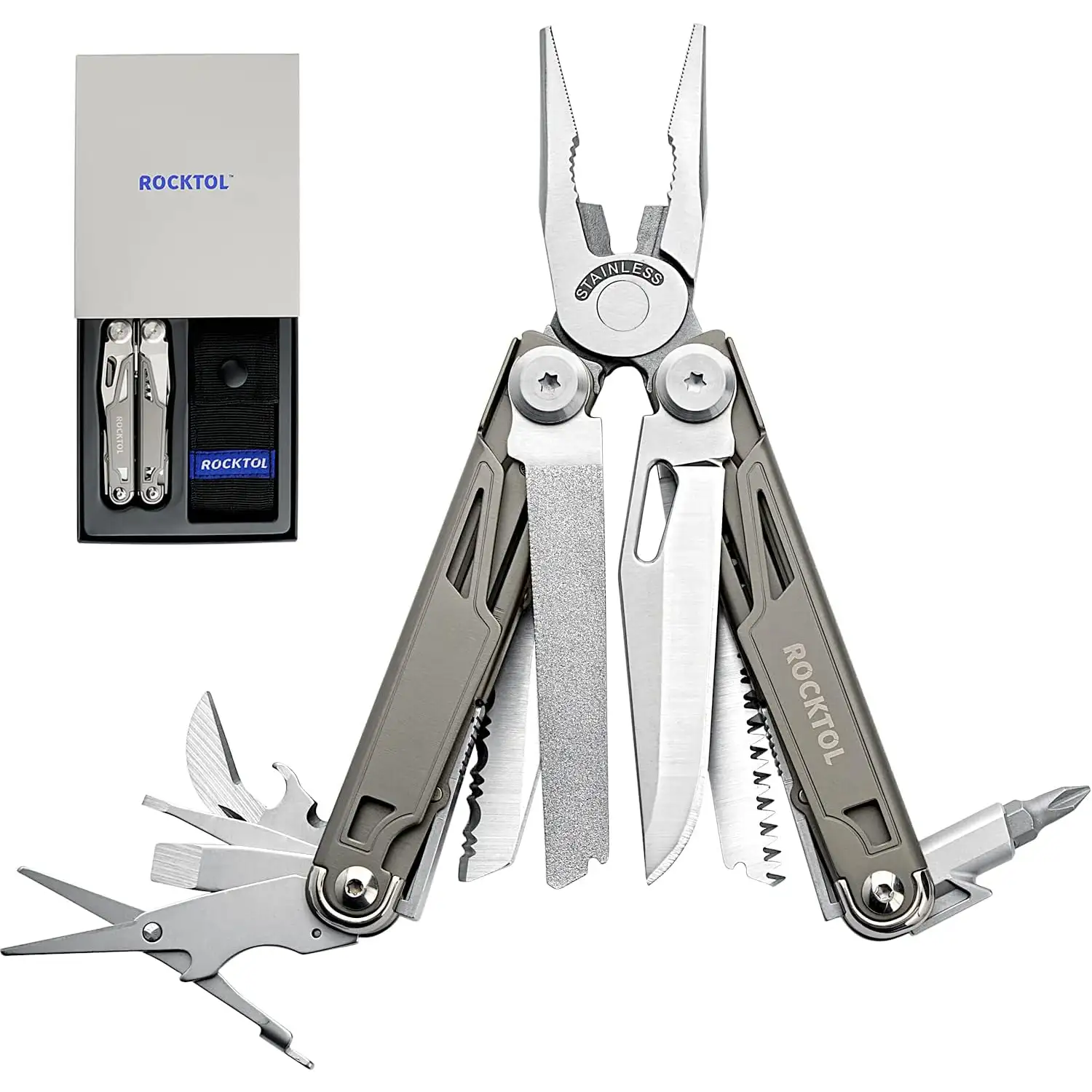 ROCKTOL Multitool,19-in-1 Multitool Pliers - 1